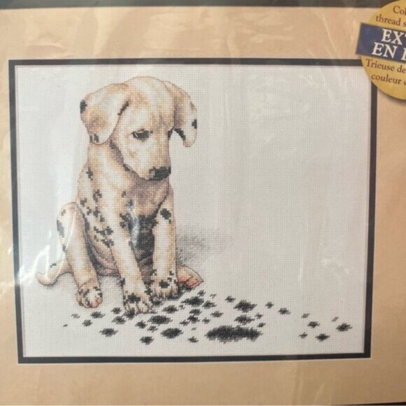 Creative Accents "The Big Sneeze" Dalmation Dog Counted Cross Stitch Kit - Picture 2 of 3